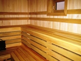 Фото парной деревянной бани 7,5х10,5 проект Рубин